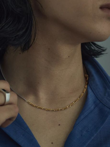 シェードコンビチェーンネックレス MIX （S-48cm）