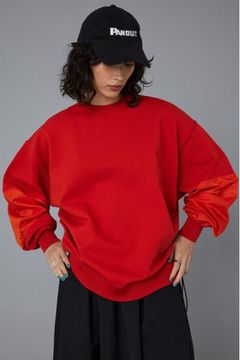 ミリタリー ボーイフレンド トップス - Military boyfriend tops -  RED
