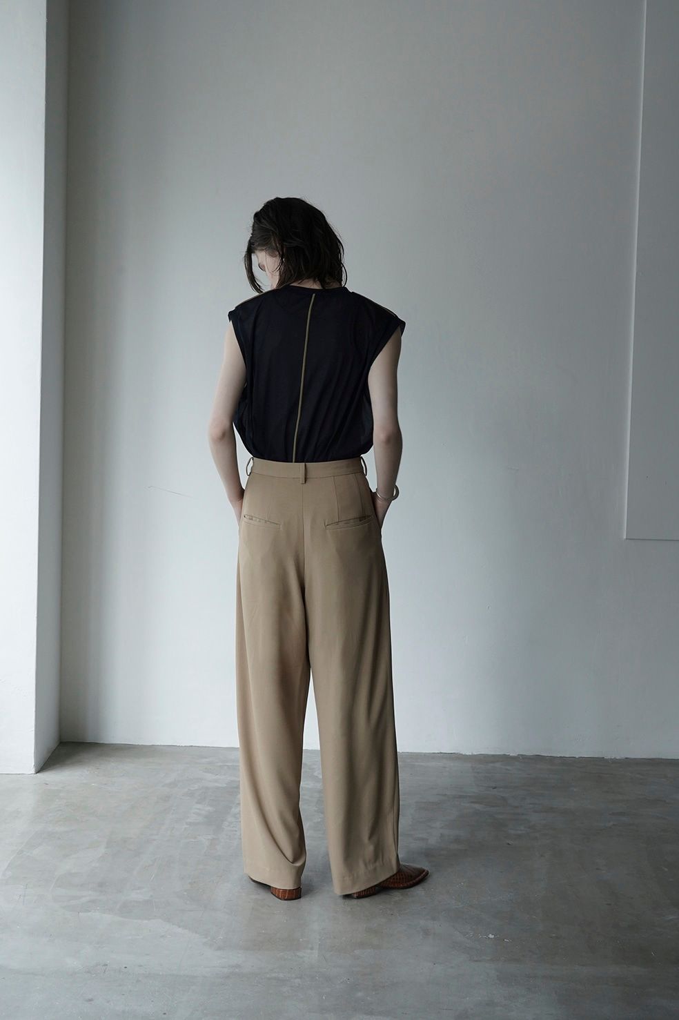 専用　BLACK CLANE キルトトップス　ネイビー BASIC COMPACT KNIT TOPS - CLANE (クラネ) - tops (トップス