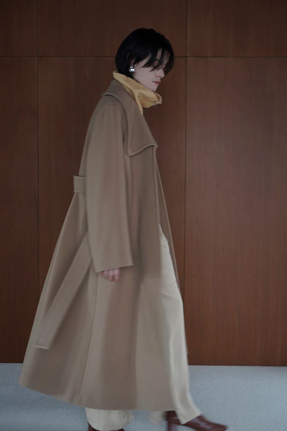 CLANE LADY MAXI GOWN COAT ブラック | nate-hospital.com