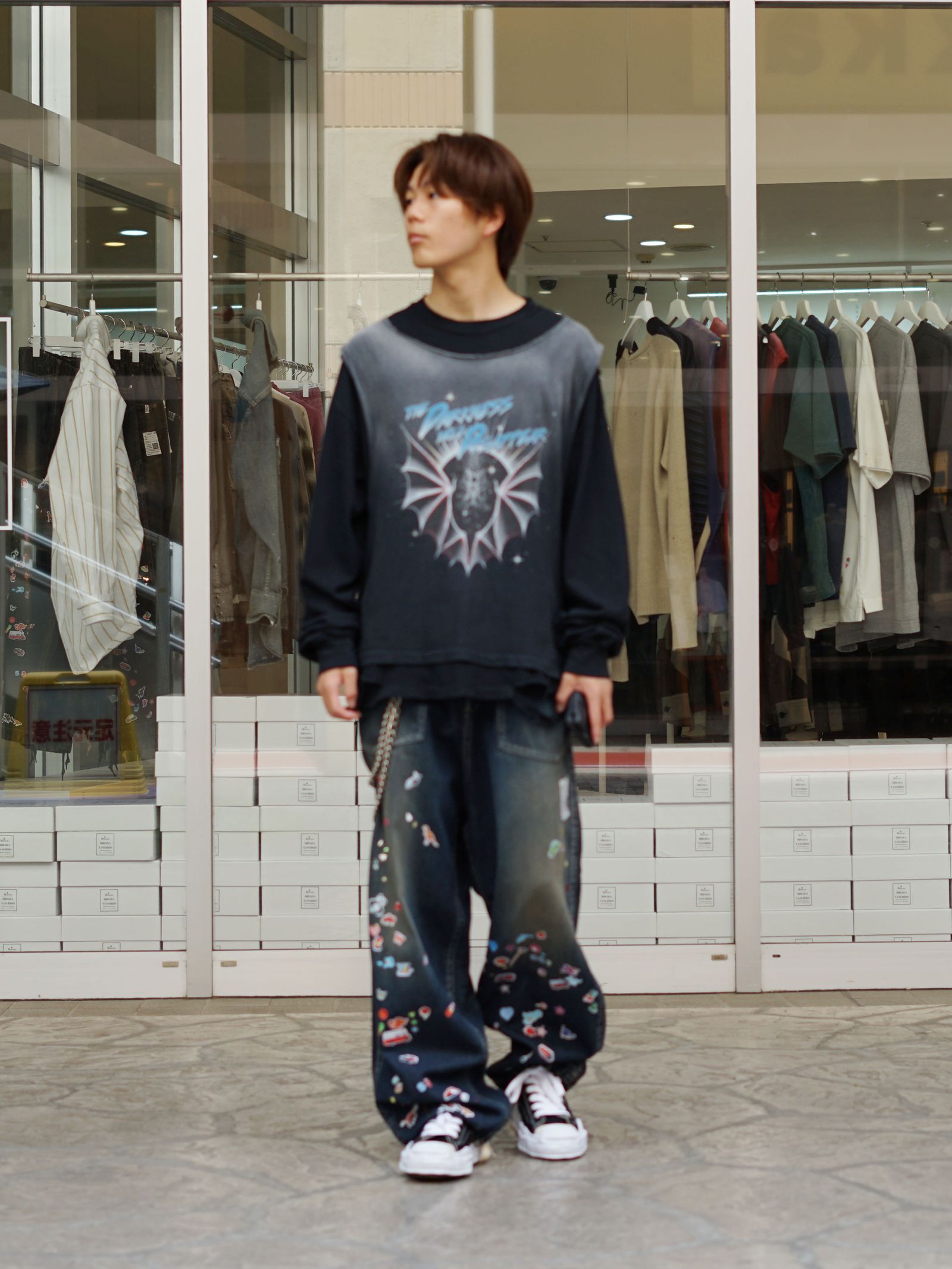 春に着たいKAMIYA×MIHARAのミックススタイル