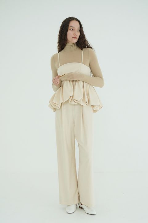オールインワン -  PEPLUM LAYERED ALL IN ONE (IVORY)