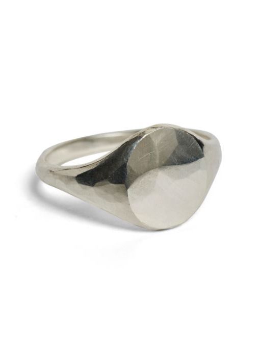 リング シグネット クラシック ハンマード  - signet ring classic hammered - M1003
