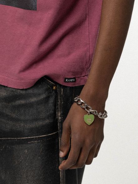 チャームブレスレット - "I LOVE YOU" Pin Charm Bracelet  (IVORY)