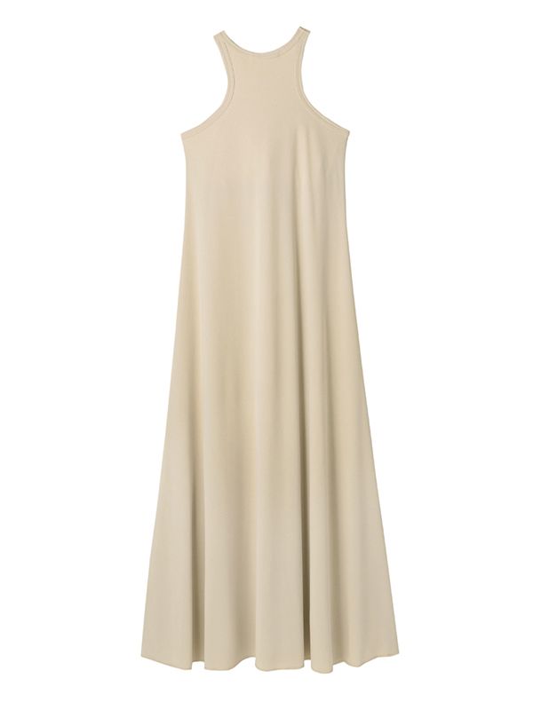 カップインカットソーアメスリワンピース - BEIGE