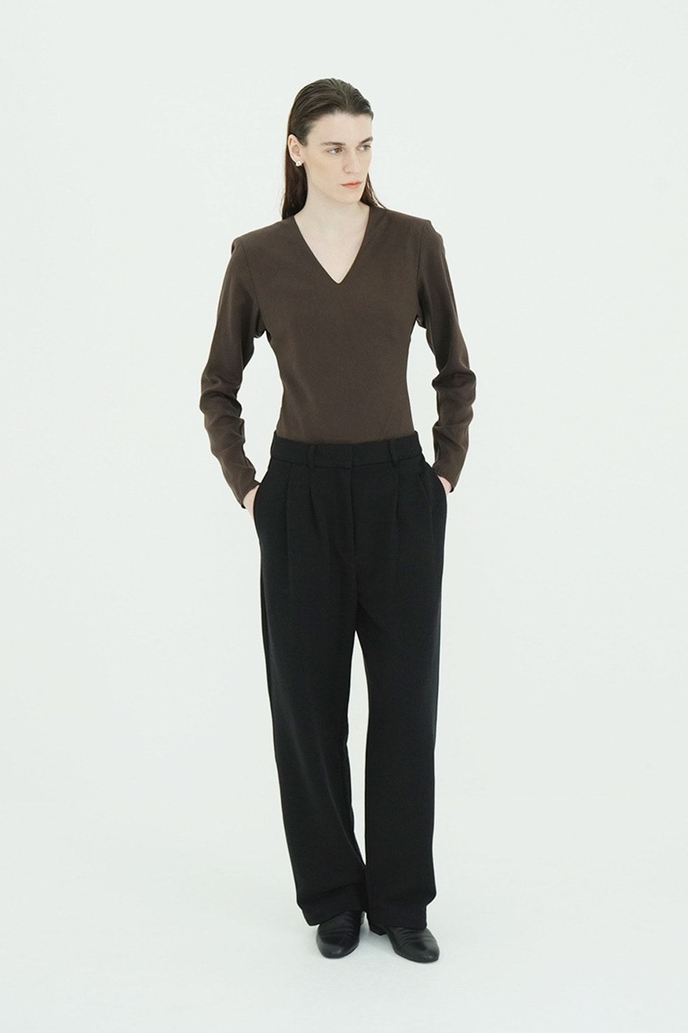 ツータック スウェットパンツ - TWO TUCK SWEAT PANTS (BLACK)