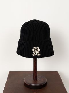 KMY BEANIE - カミヤロゴビーニー / ニットキャップ - BLACK