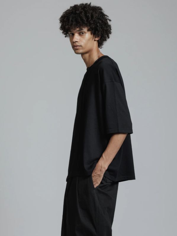 スーピマコットン カットソー - SUPIMA COTTON S/S T-SHIRT (BLACK)