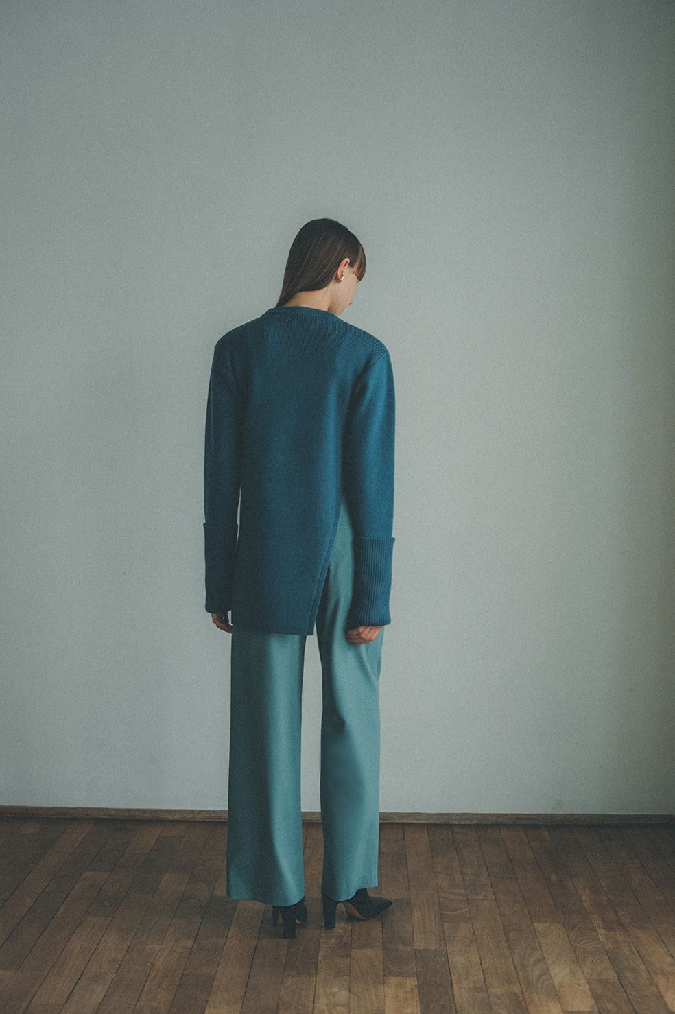 21AW ベーシックタックパンツ -  BASIC TUCK PANTS -BLUE