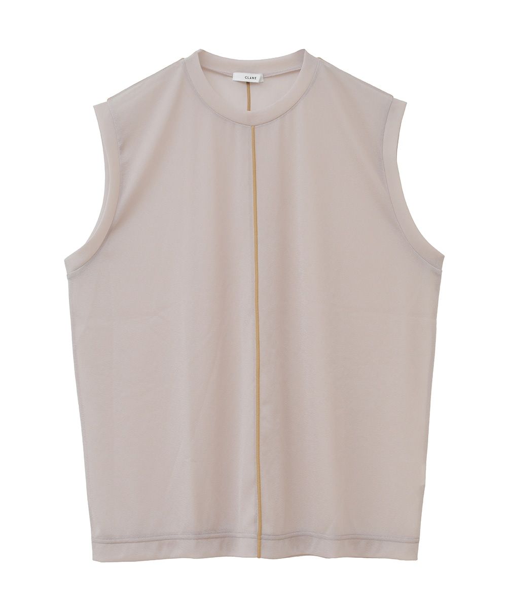 LINE SHEER N/S TOPS -  BEIGE
