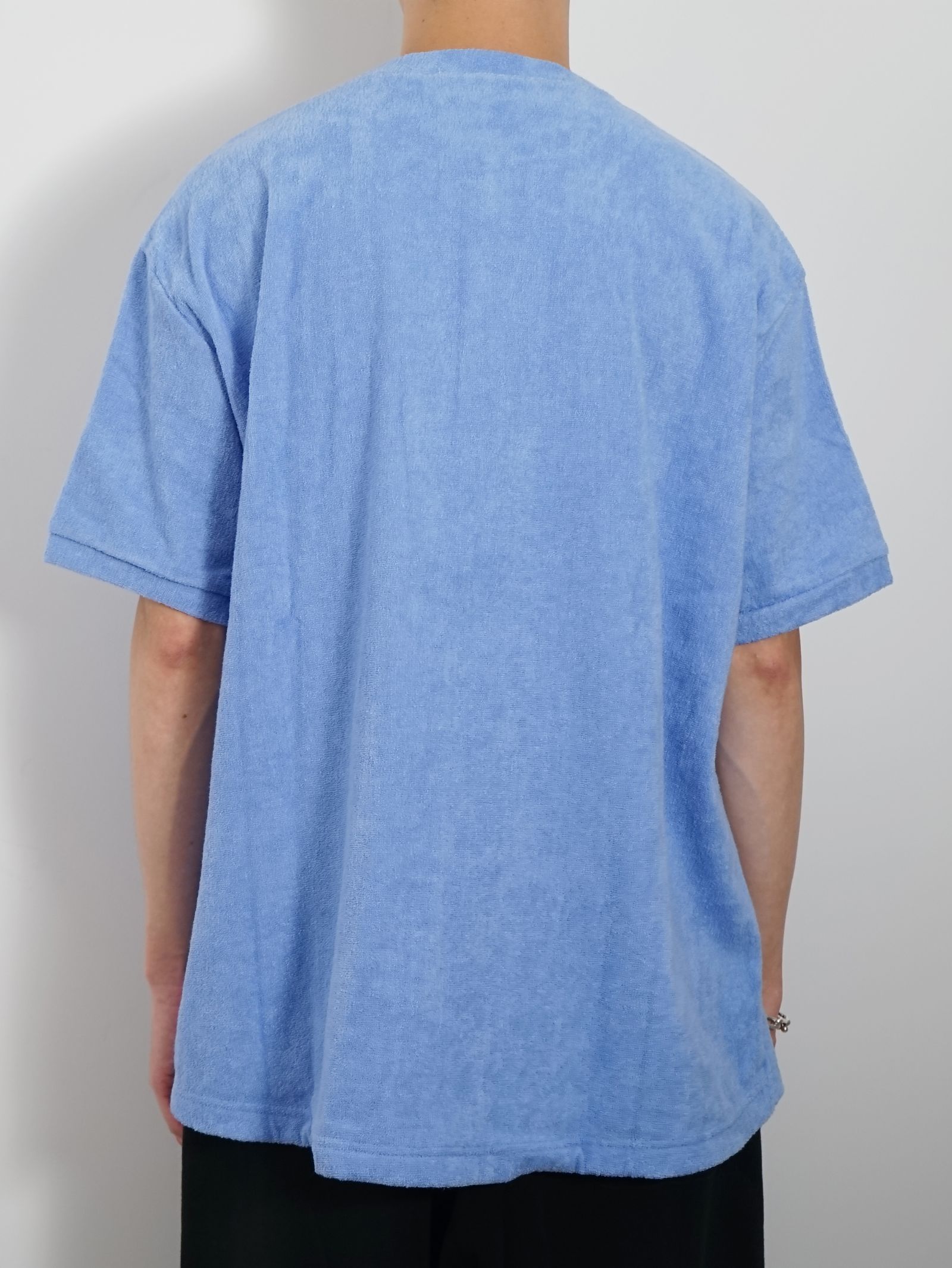 【専用】THINGFABRICS ライトブルー1ミリパイル Tシャツ THING FABRICS - TF Tシャツ ショートパイル - LightBlue