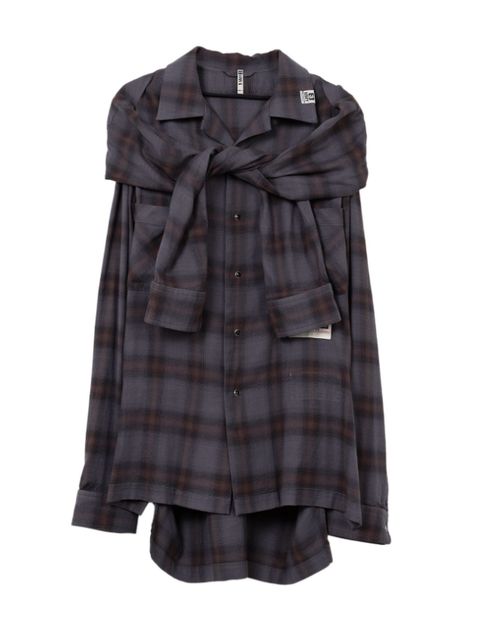 MIHARA YASUHIRO MODIFIED 再構築 パッチワーク シャツ ミハラヤスヒロシャツパッチワークMIHARA YASUHIRO