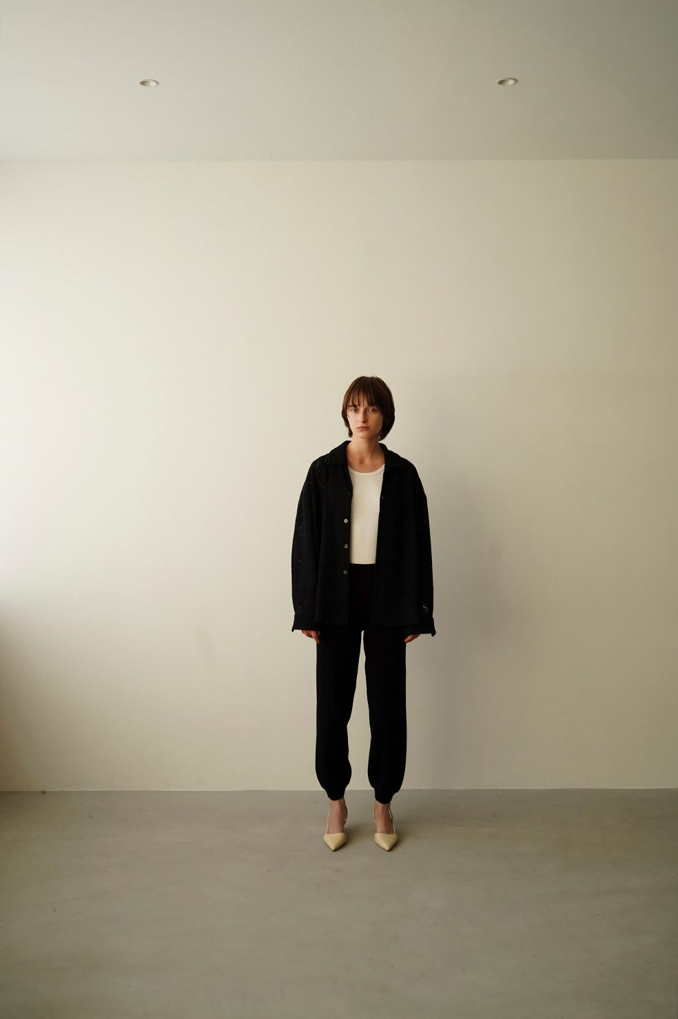 CLANE - スリム ニット パンツ - SLIM KNIT PANTS BLACK | ADDICT WEB SHOP