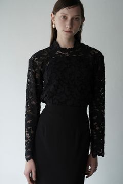 ヴィンテージレーストップス -  VINTAGE LACE TOPS - BLACK