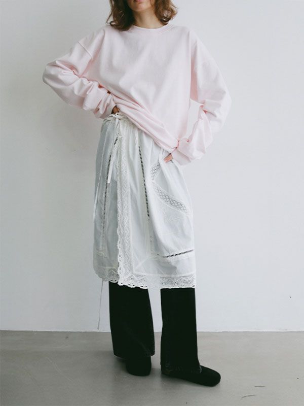 マルチウェイレースコンビラップスカート (WHITE)
