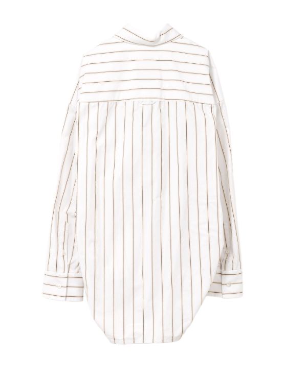 【レディース】レオンエンブロイダリーストライプシャツ| LEON Embroidery Stripe Shirt