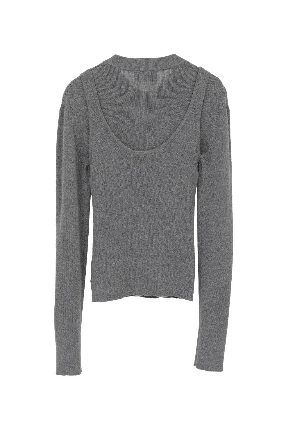 ニットカーディガン×タンクトップ セット -  BUTTON CARDIGAN TANK SET (MIX)
