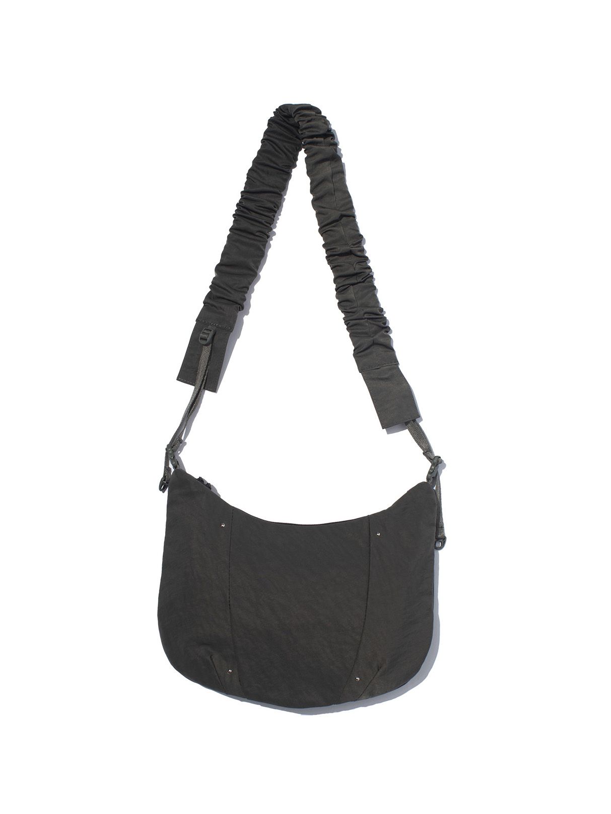 テクスチャード ツイル ポーチバッグ  / TEXTURED TWILL POUCH （Charcoal)