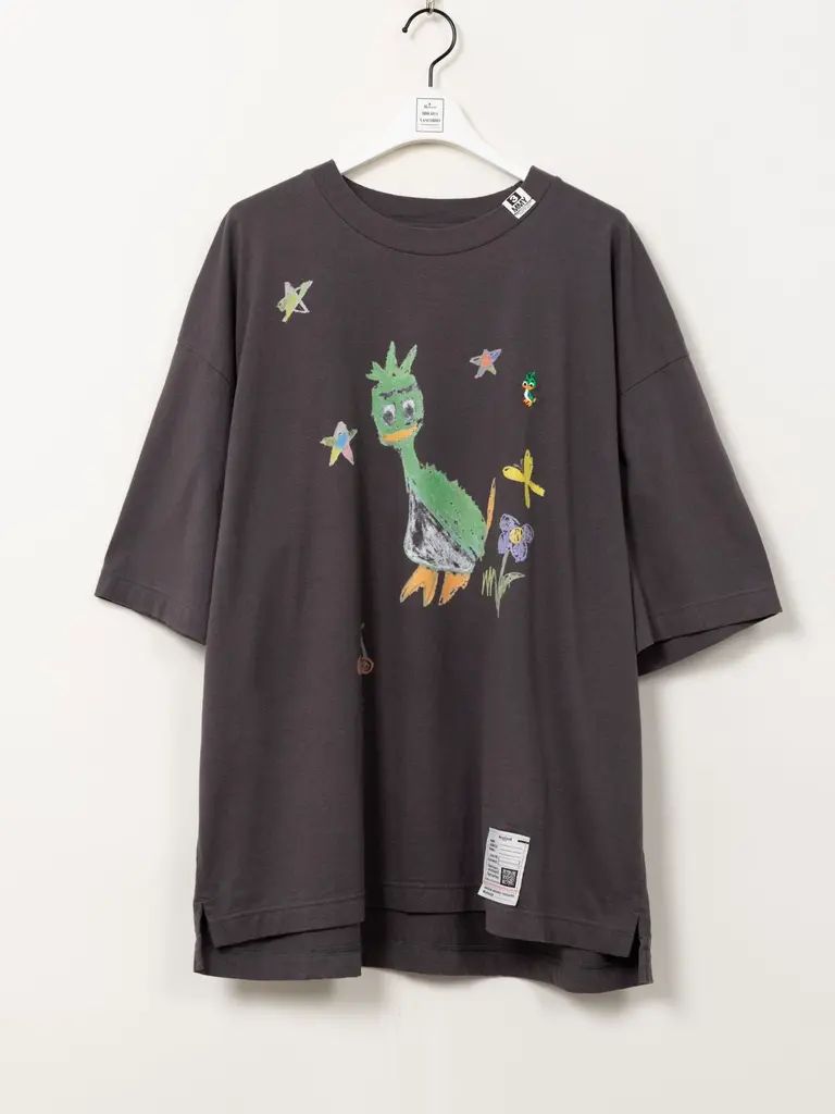 レオンキッズドゥードゥルプリントTシャツ -  Leon Kids Doodle Printed T-shirt （BLACK)