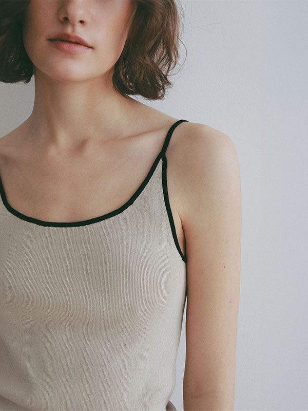 ハイツイストニットキャミソール （BEIGE)