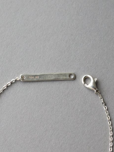 フラットケーブルチェーンブレスレット SV