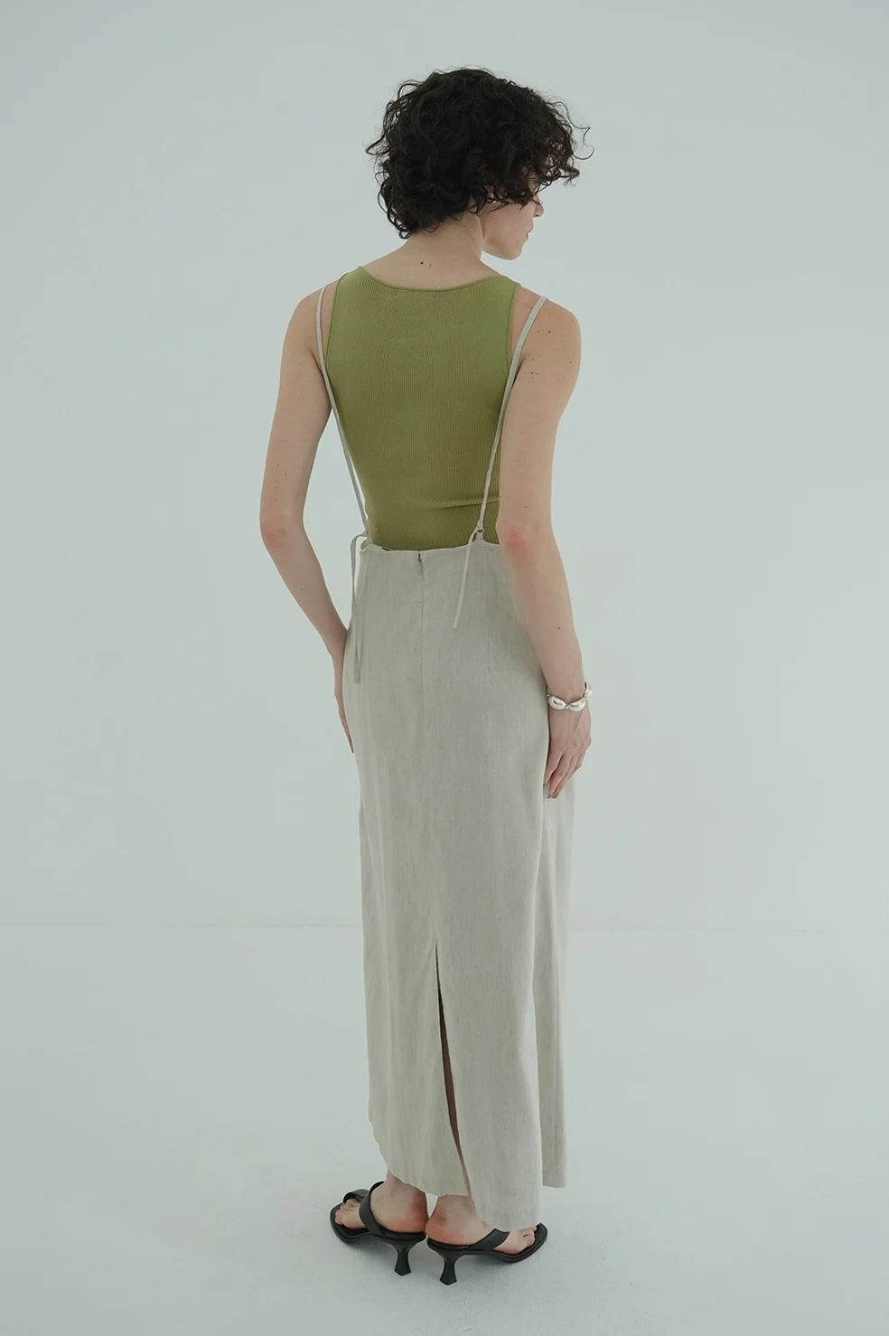 ドレープキャミスカート - DRAPE WRAP CAMI SKIRT - IVORY