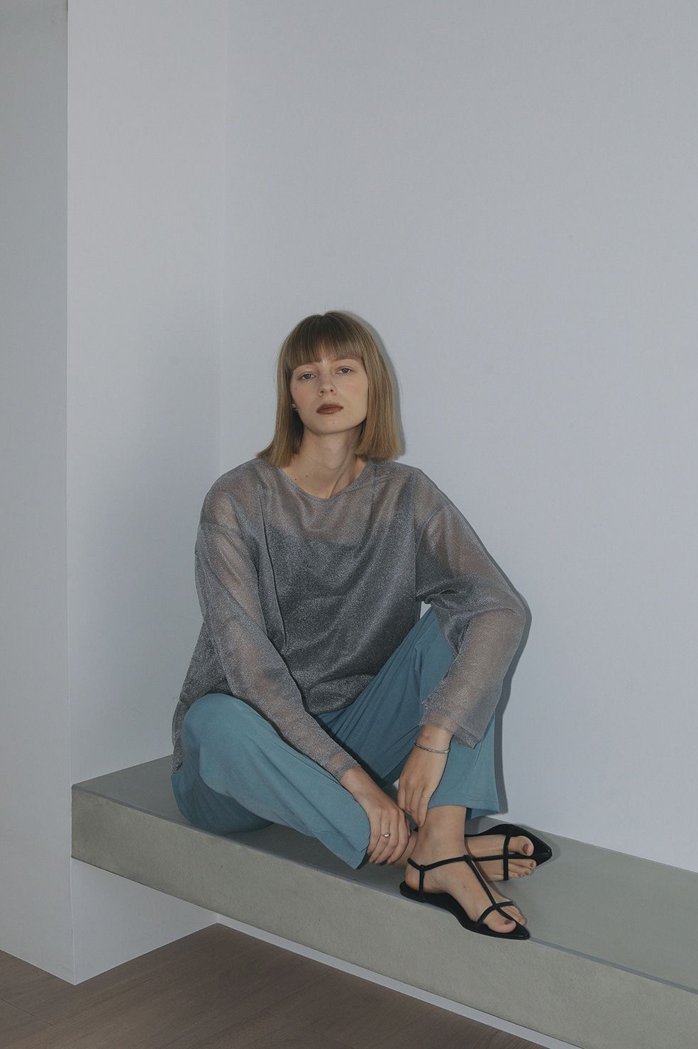 ルーズカット パンツ - LOOSE CUT PANTS - BLUE