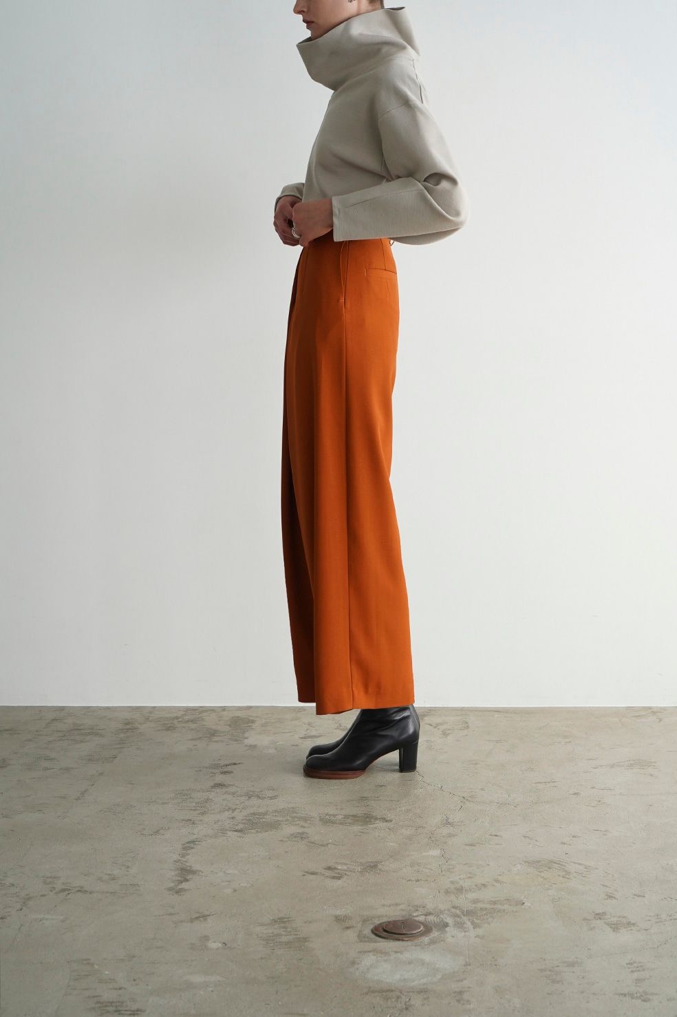 CLANE - クロス タック ワイド パンツ - CROSS TUCK WIDE PANTS