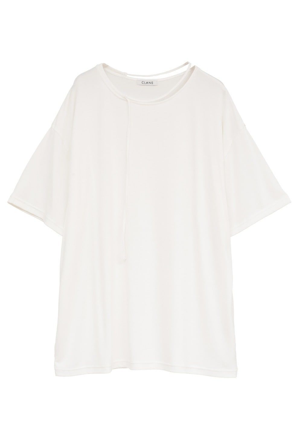 コードカットソー - DROOP THIN CODE SOFT TOPS (WHITE)