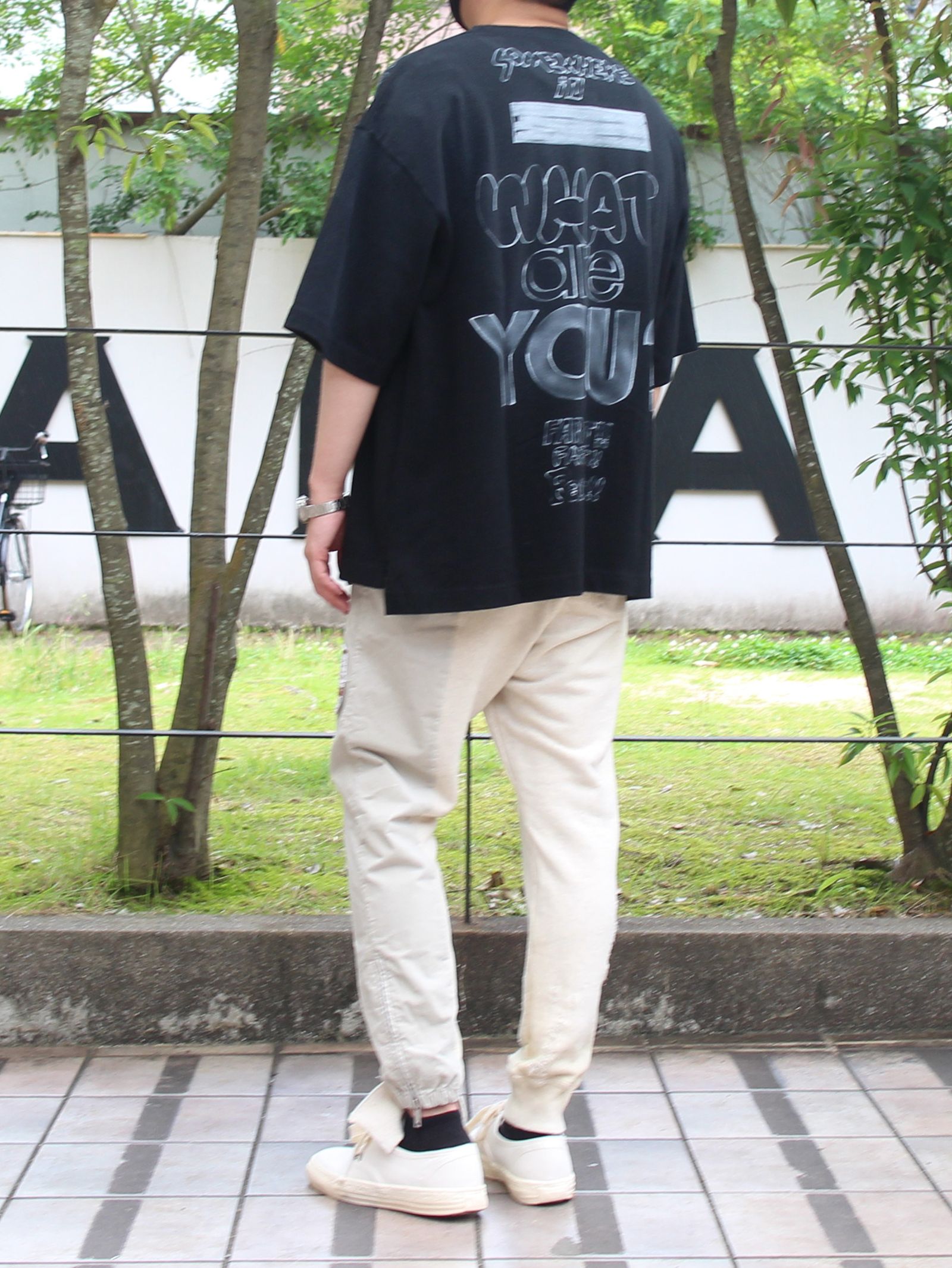 S.M.R Printed T-shirt - プリントTシャツ - BLACK