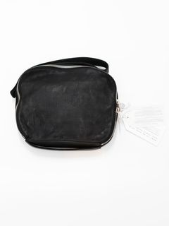 レザークラッチバッグ - W6 LEATHER CLUTCH (BLACK)
