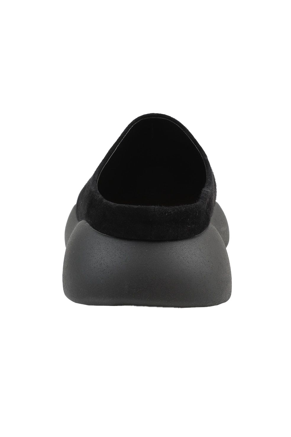 ボリュームソールシューズ - SUEDE PUFF SLIPONS (BLACK)