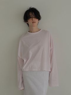 ボーダーボクシートップス - PINK