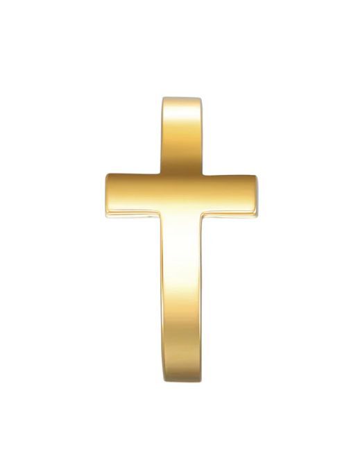 【片耳用】 クロスフープ ピアス - CROSS HOOP 101 (YW)