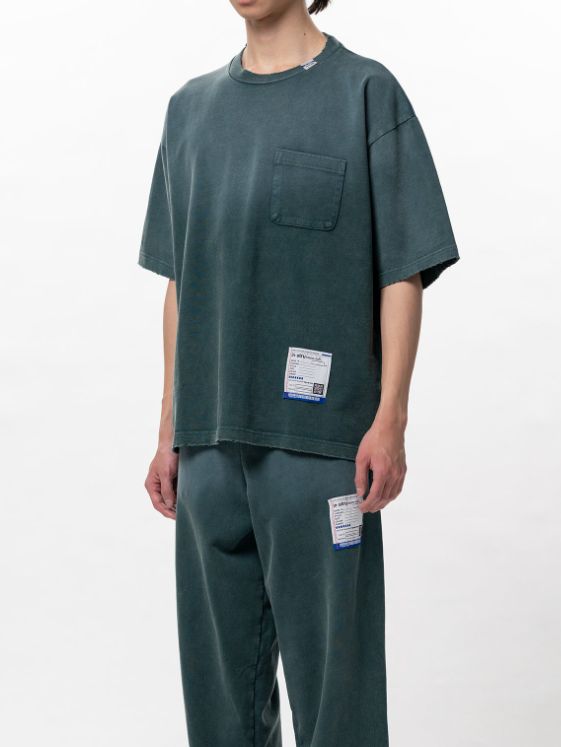 ディストレスト Tシャツ - Sun Faded Like Distressed Pocket T-shirt (GREEN)
