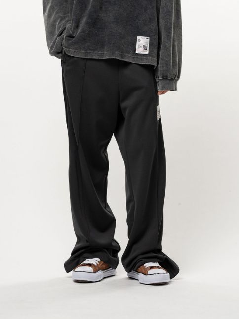 フォールデッド トラックパンツ - Folded Track Pants （BLACK)