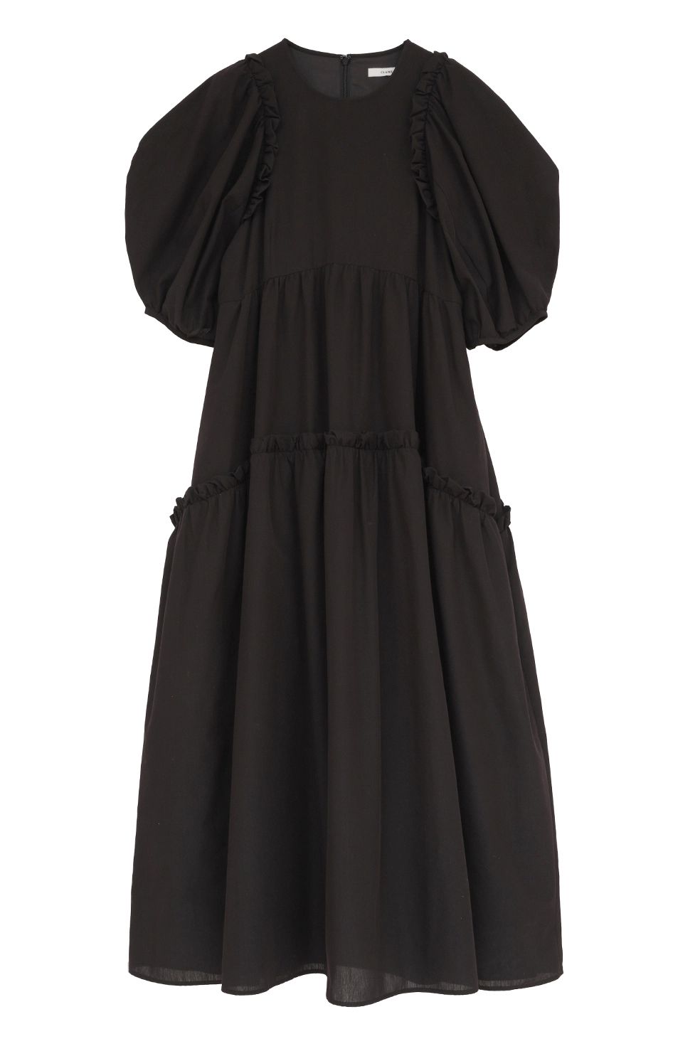 バルーンフリルワンピース -  BUBBLE FRILL ONEPIECE (BLACK)