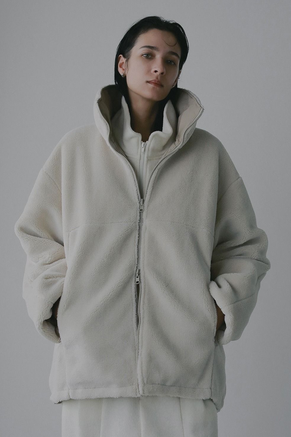 【TAION×MANOF】 リバーシブルダウンボアジャケット - REVERSIBLE DOWN BOA JACKET (BEIGE)