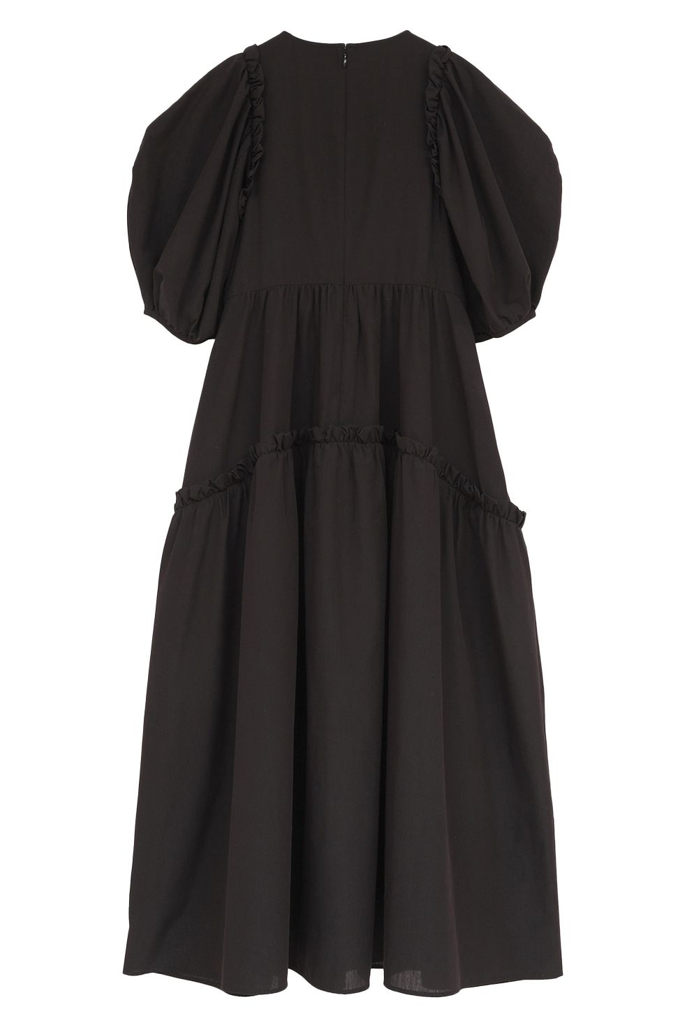 バルーンフリルワンピース -  BUBBLE FRILL ONEPIECE (BLACK)