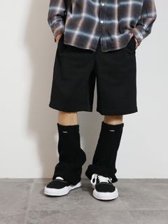 ニットレッグウォーマー - KNIT LEG WARMERS - BLACK