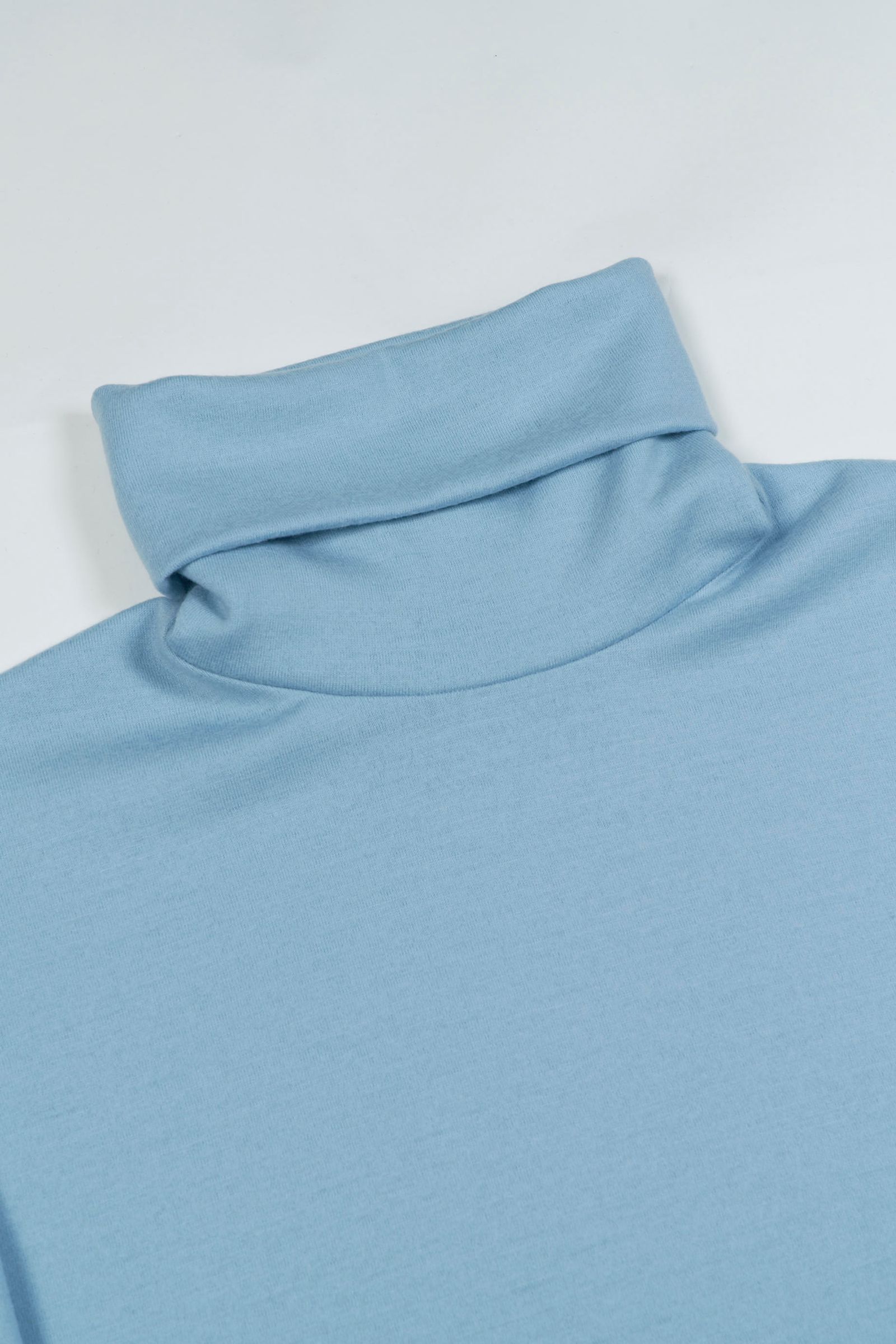 ウォッシャブル ウール タートルネック カットソー  - Washable Wool Turtle Neck GREEN