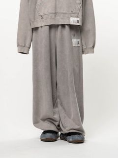 ブリーチド スウェット パンツ - Bleached Sweat Pants (KHIKI)