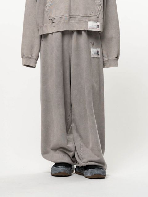ブリーチド スウェット パンツ - Bleached Sweat Pants (KHIKI)