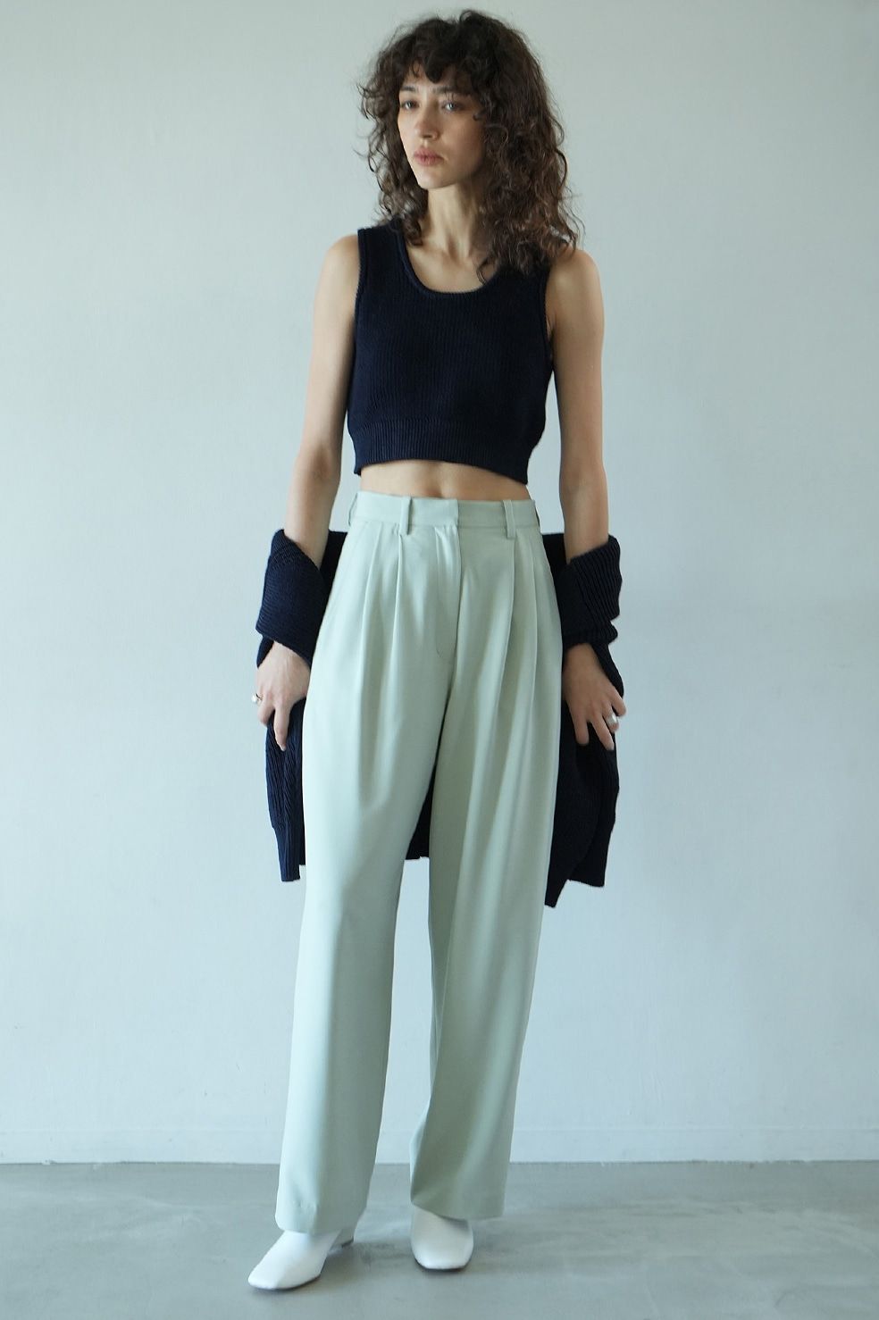 【24SS】ベーシックタックパンツ -  BASIC TUCK PANTS - MINT