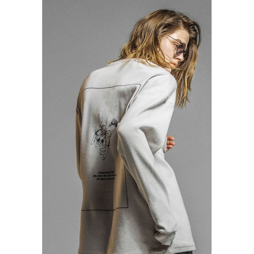 ロゴスリーブカットソー - LONG SLEEVE TATTOO TEE OATMEAL