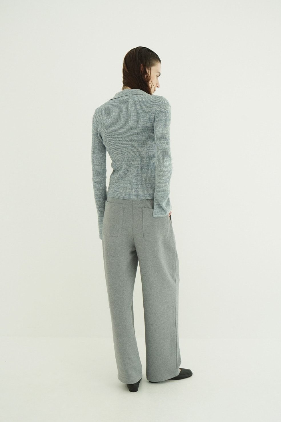 ツータック スウェットパンツ - TWO TUCK SWEAT PANTS (GREY)