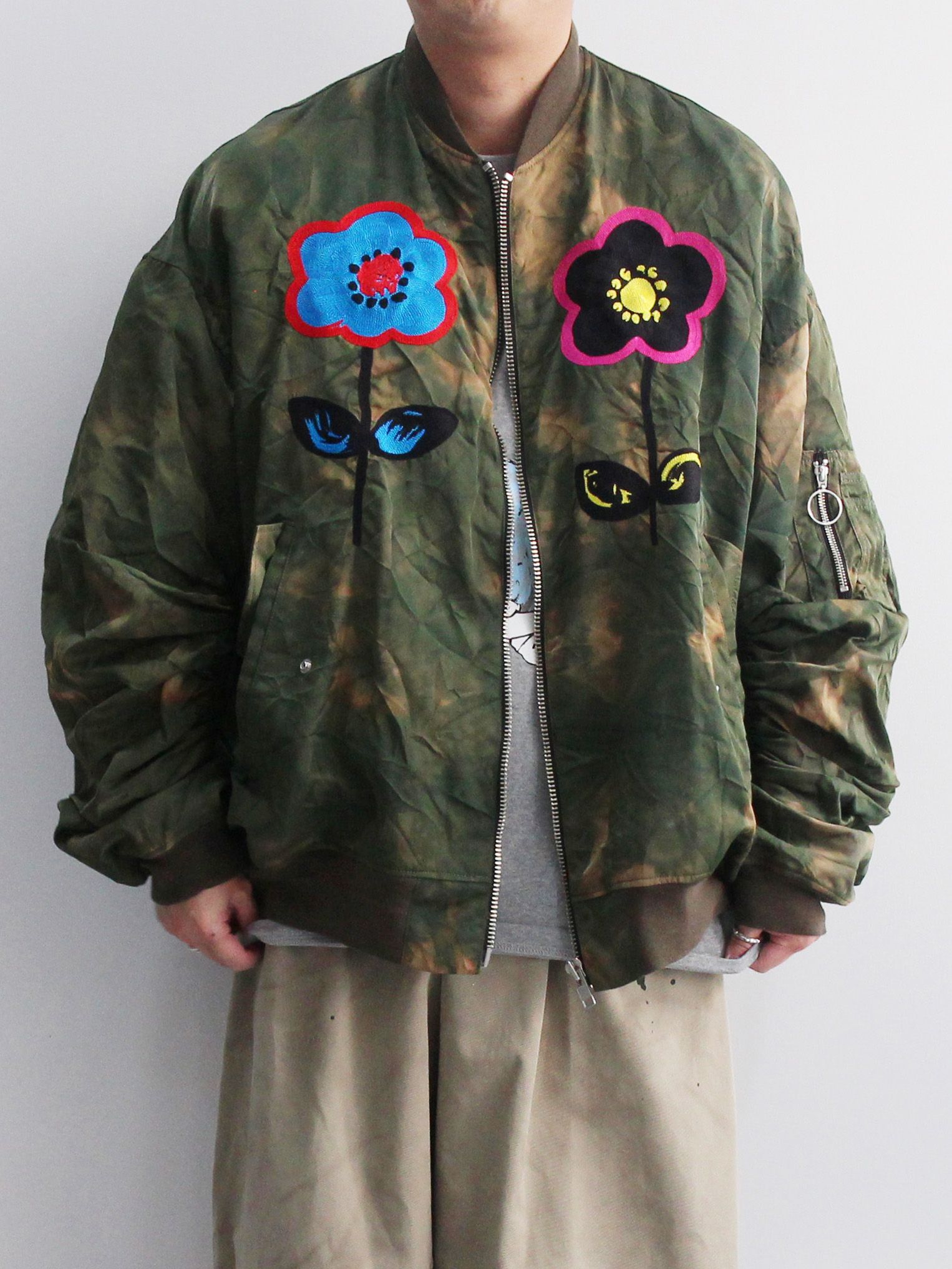 KIDILL - 【永瀬廉 着用】MA-1 JACKET KHAKI GREEN - OVERDYE | ADDICT