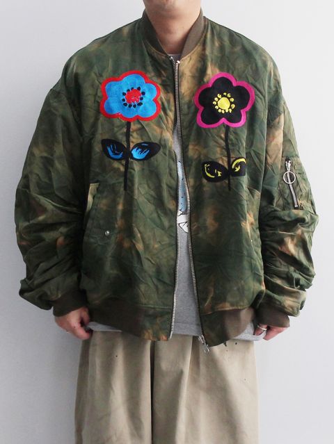 【永瀬廉 着用】MA-1 JACKET KHAKI GREEN -  OVERDYE