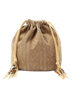 ジオメトリックドローストリングスバッグ - GEOMETRIC DRAWSTRING BAG