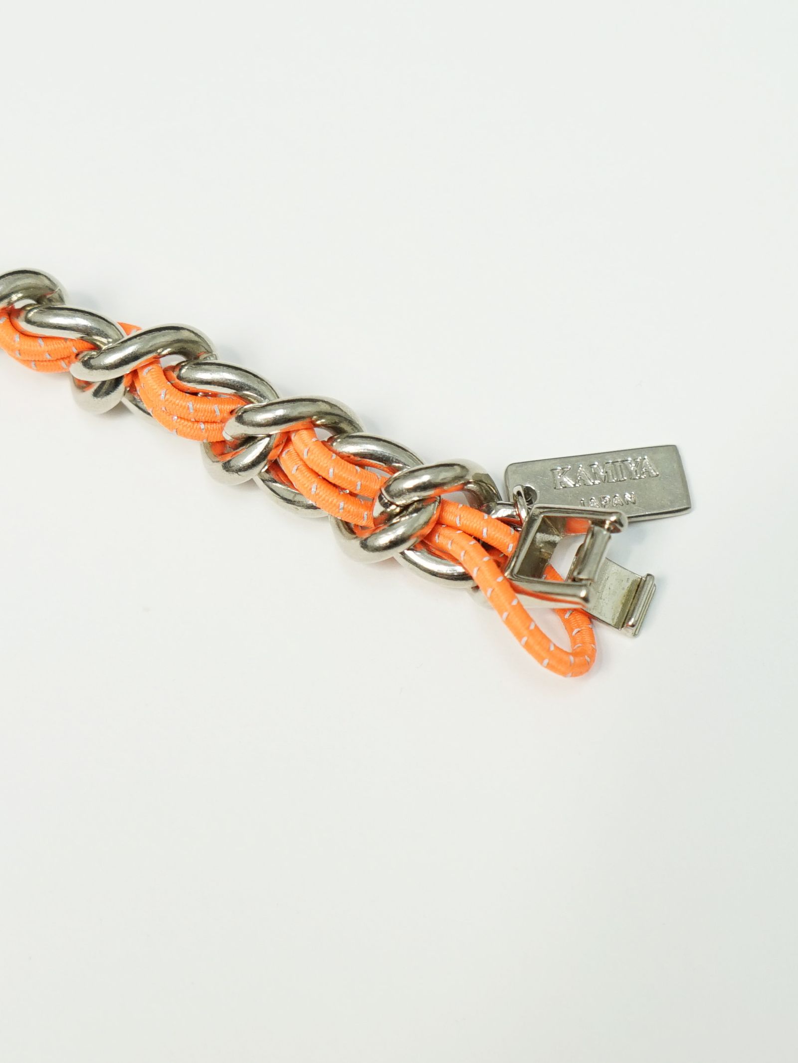 LACED CHAIN BRACELET - レースチェーン ネブレスレット - ORANGE